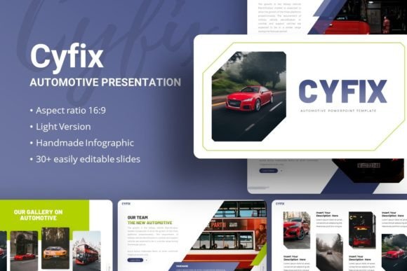 Cyfix Automotive Presentation Template: A Modern Design Asset