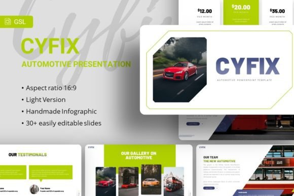 Google Slides - Cyfix: A Modern Template for Dynamic Presentations