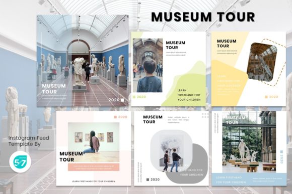 Instagram Feed Template - Museum: A Curated Approach to Social Media