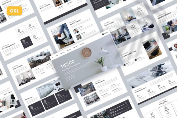 Tiesco – Pitch Deck Google Slides: Elevate Your Presentation